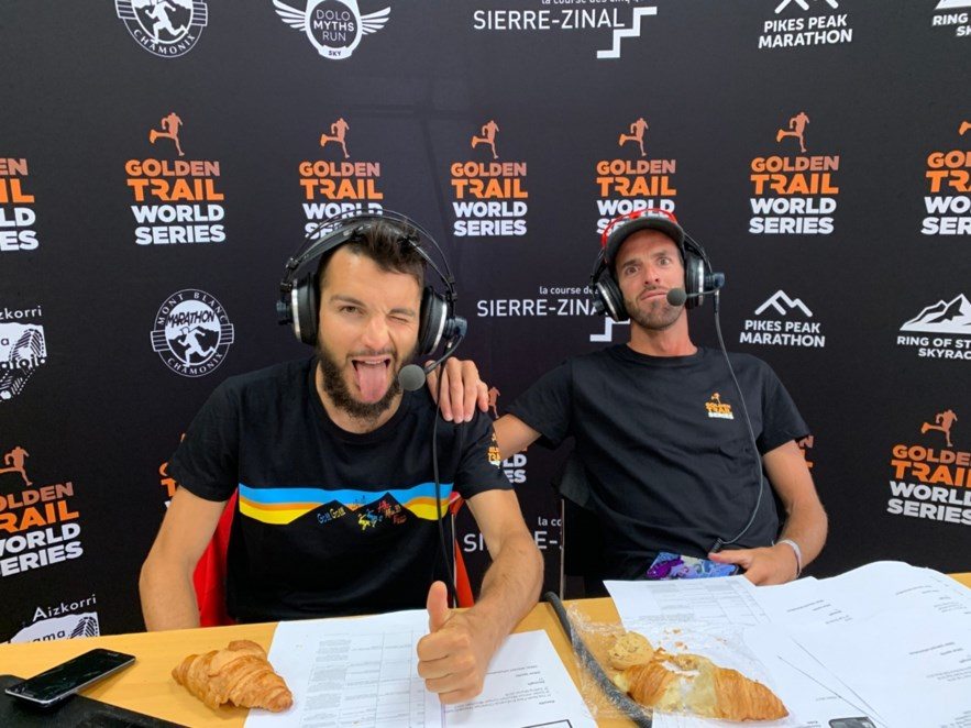 Ugo Ferrari et Michel Lanne, animateurs pour Les Golden Trail World Series